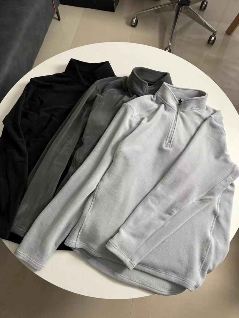 SwedenNorway 瑞士户外抓绒衣半开襟立领保暖外套