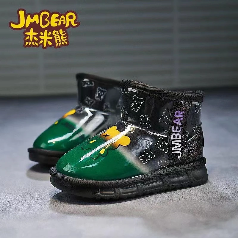 JMBEAR/杰米熊儿童冬季加绒防水雪地靴2196码27-38