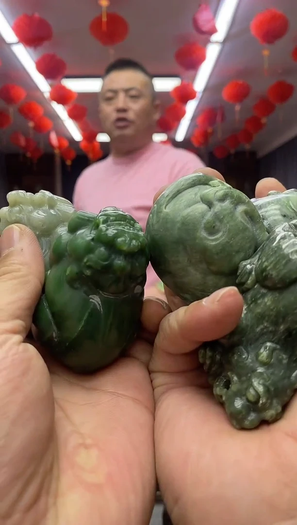 【闪购商品】和田玉（碧玉）手把未镶嵌微瑕貔貅/多样性发货其中发一