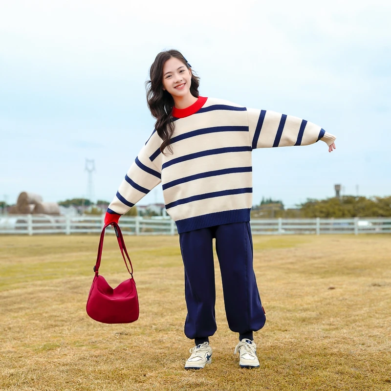 女童毛衣秋冬2023新款中大童冬季儿童套头上衣冬装女孩长袖针织衫