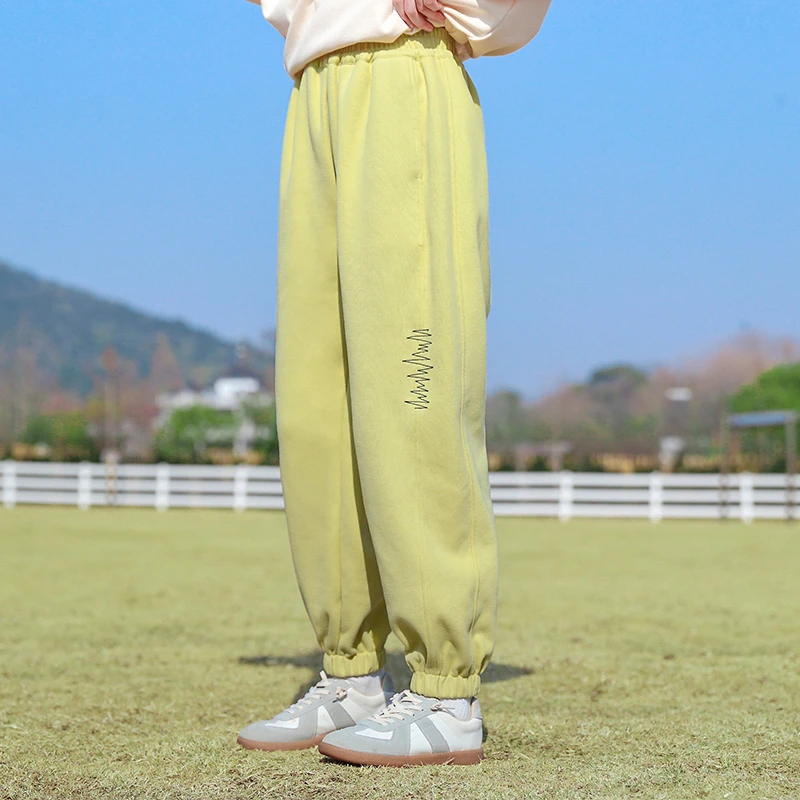 女童秋装裤子2023新款儿童春秋宽松运动裤女大童秋休闲长裤23080