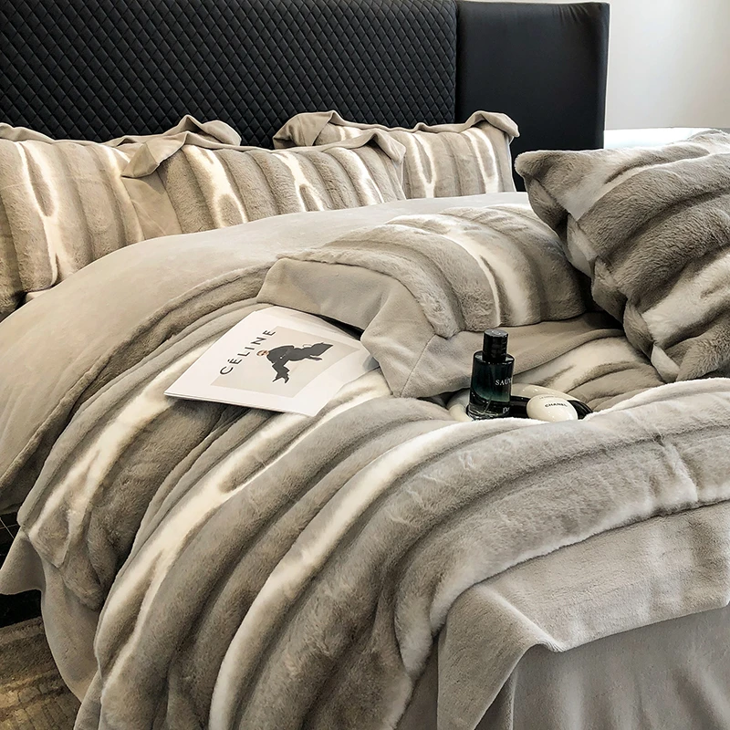 丹麦狐貂绒【巴洛-克】重磅升级秋冬丹麦原装出口/意式美学绒四件套