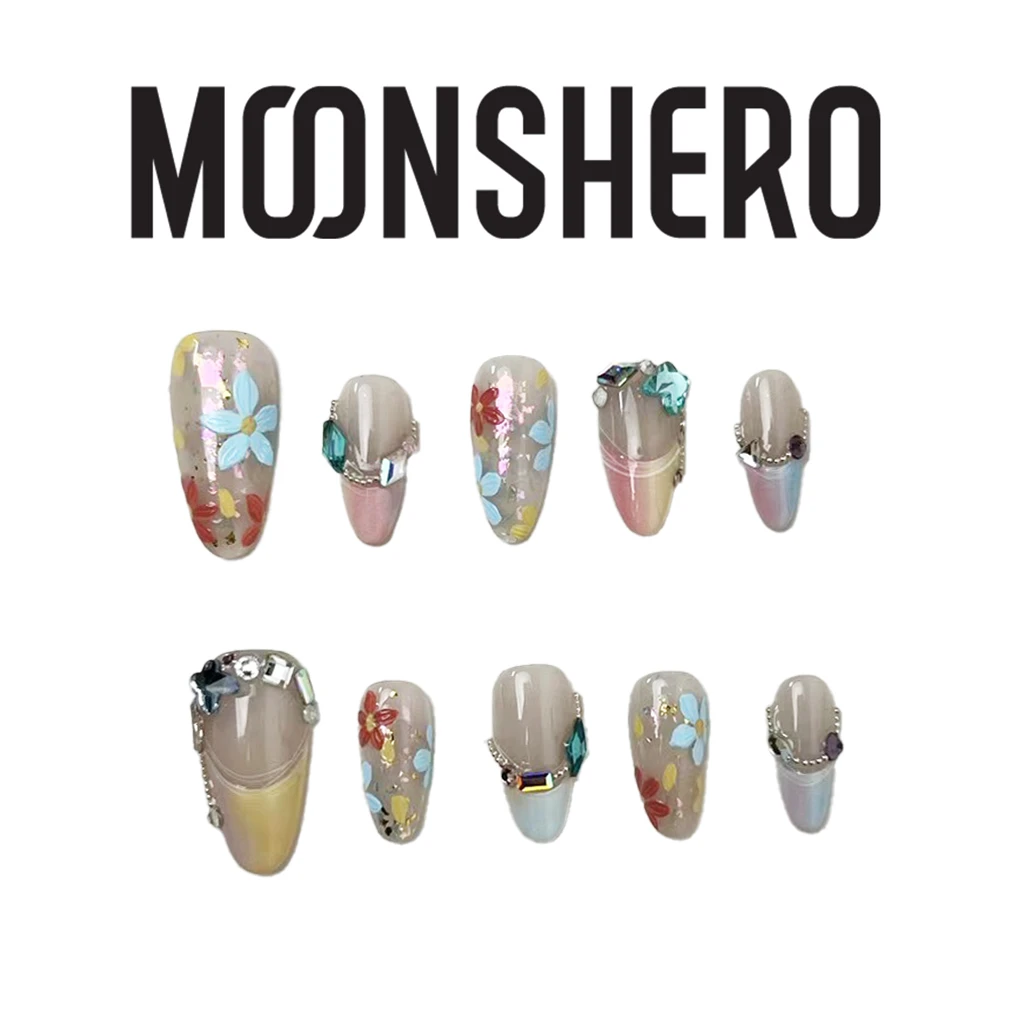 MOONSHERO/梦栖泺纯手工穿戴甲——预售 花漾甜心  MY240224
