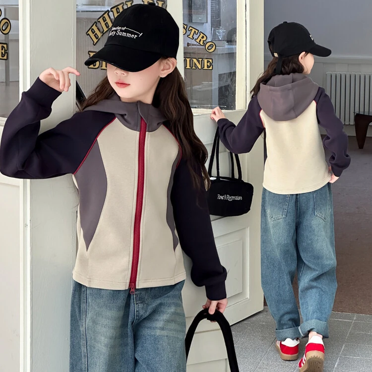 (外套)女童外套秋装棒球服2025新款春装网红中大童儿童装上衣