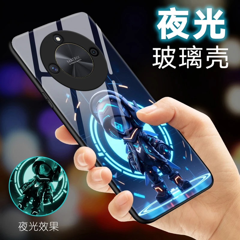 夜光适用荣耀X50手机壳防摔全包honor50G玻璃vivos20全包防摔壳