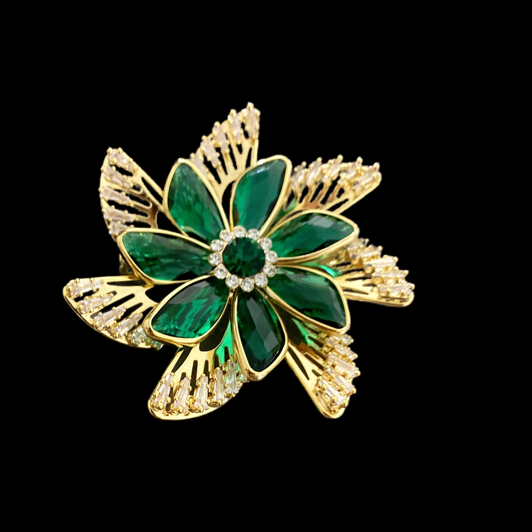 铜合金胸针 201102百搭优雅胸针孤品！