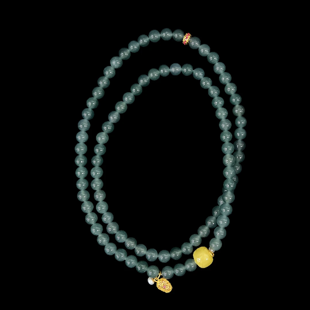 V4405翡翠项链孤品！