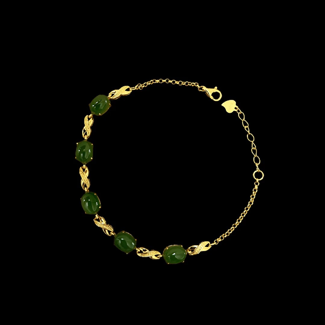 300258 和田玉手链孤品