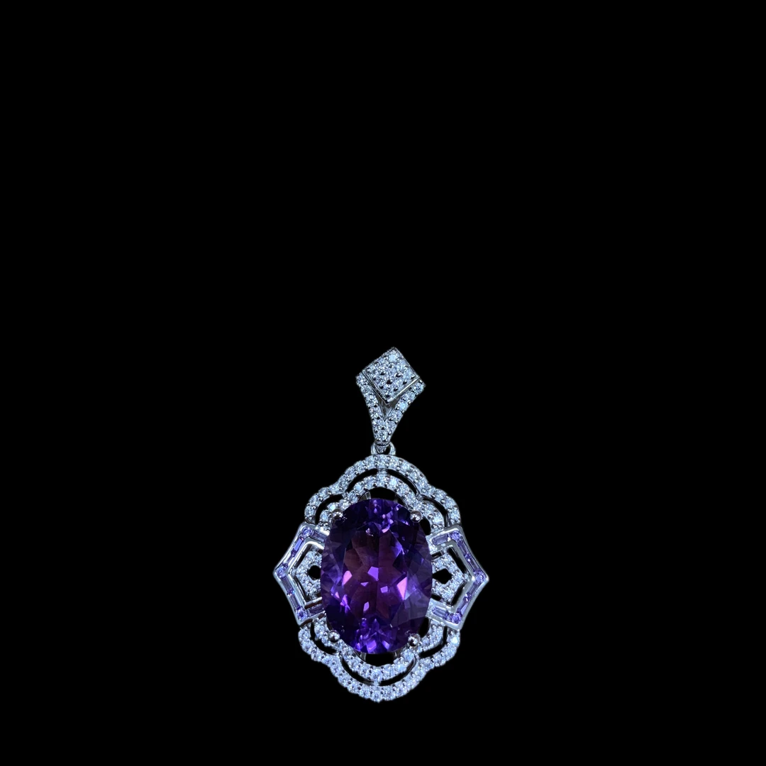 V4482紫水晶吊坠（多样性，发一）、