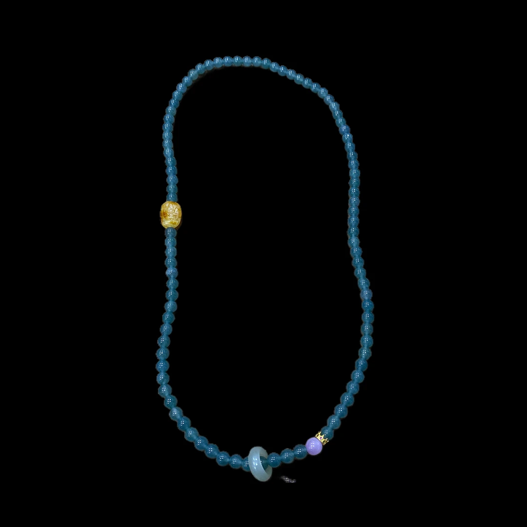 V4105翡翠项链孤品！