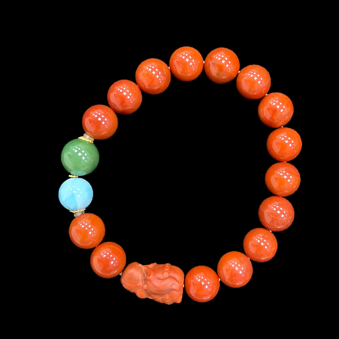 V4345南红手串18k（多样性，发一）！