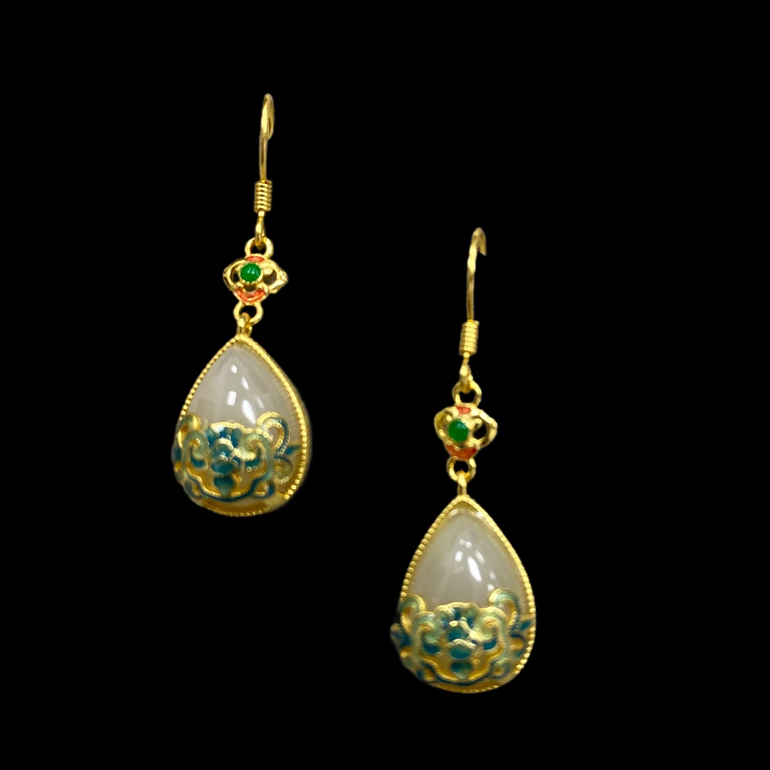 V3053和田玉耳坠（多样性，发一）、