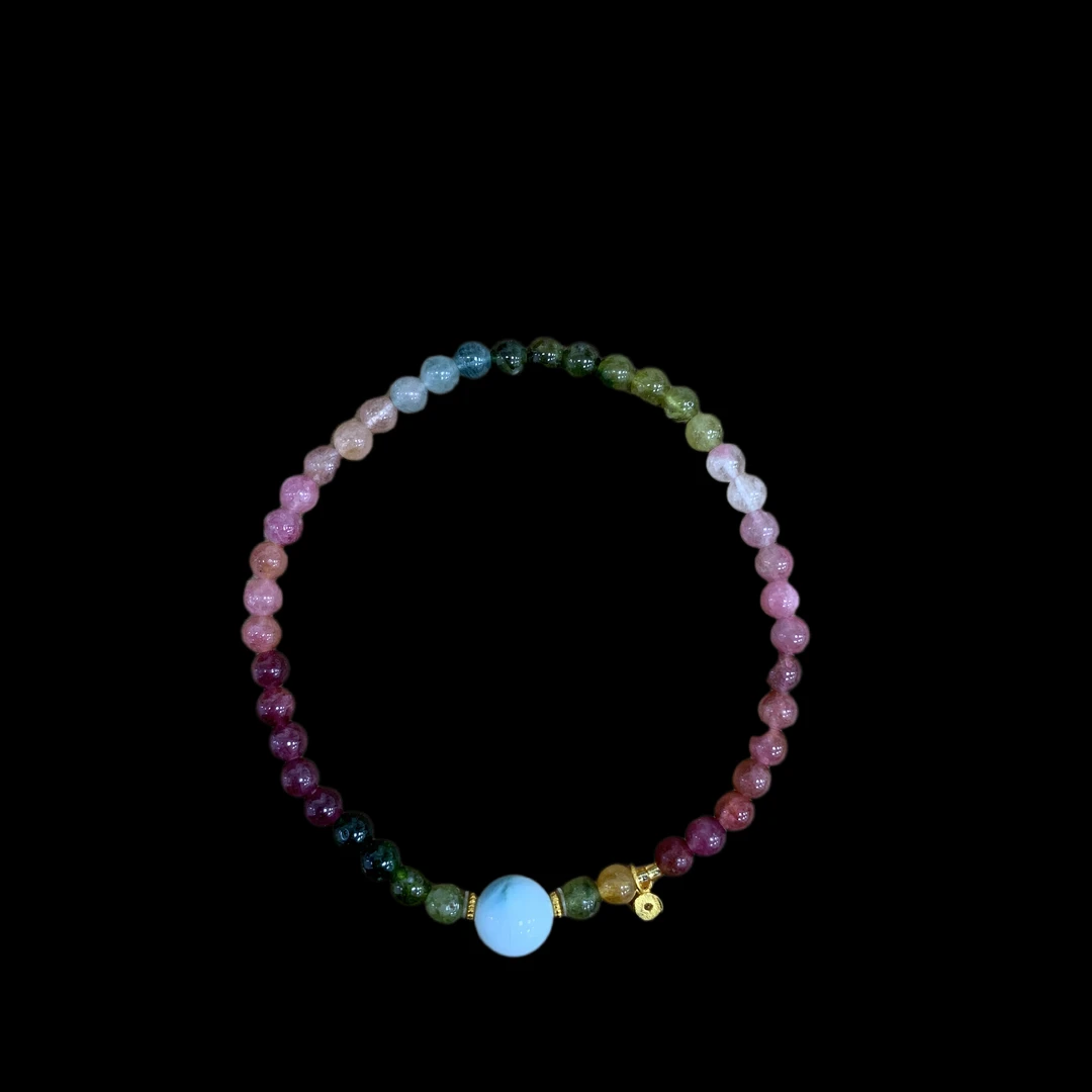 V4135碧玺手串孤品