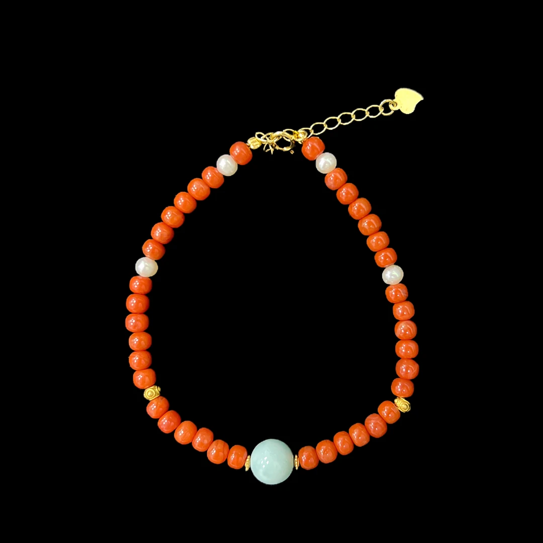 V3814南红手链孤品