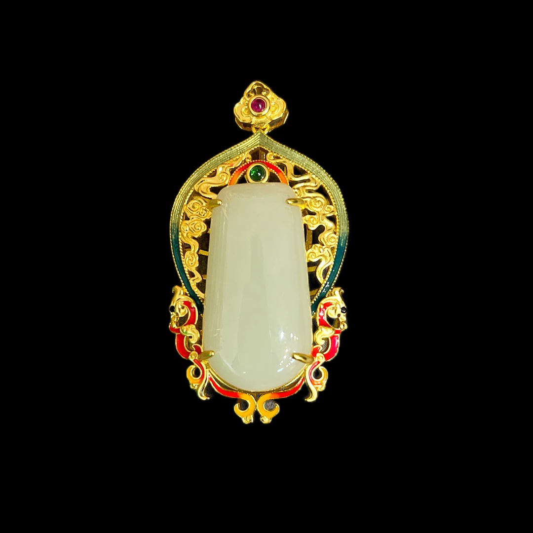 400543和田玉吊坠孤品