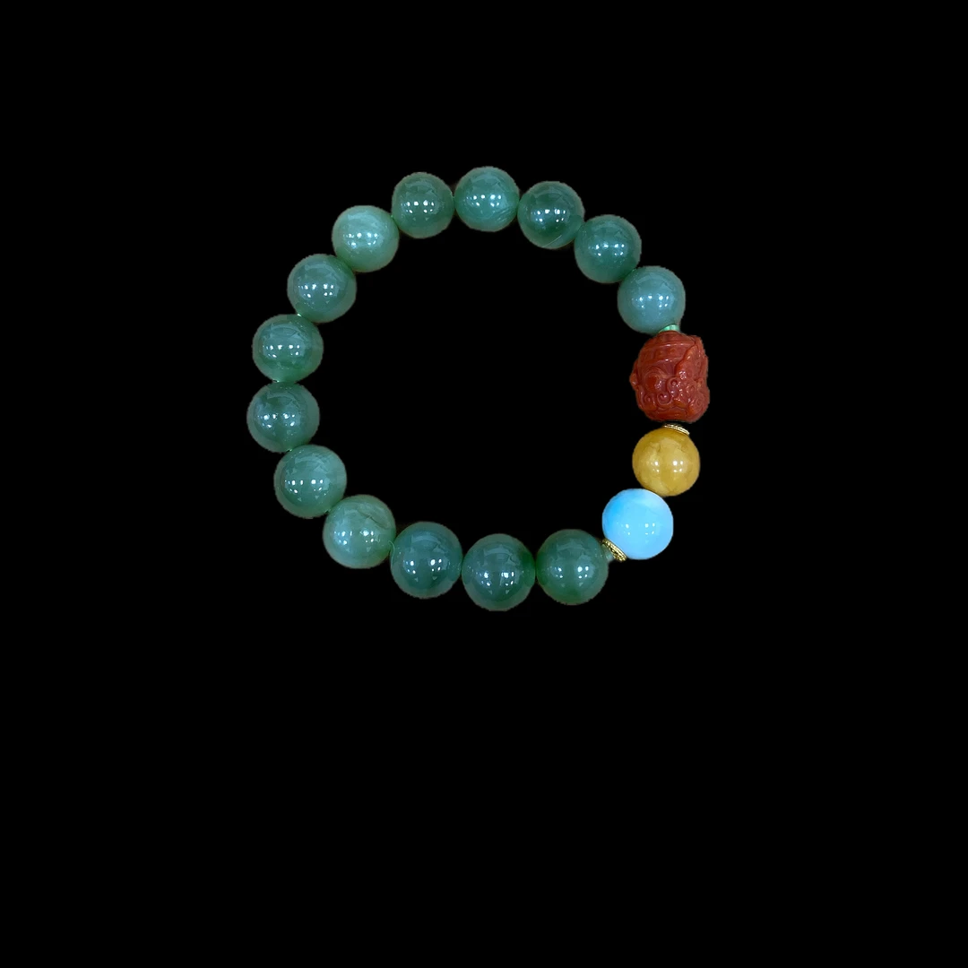 V4209碧玉手串孤品