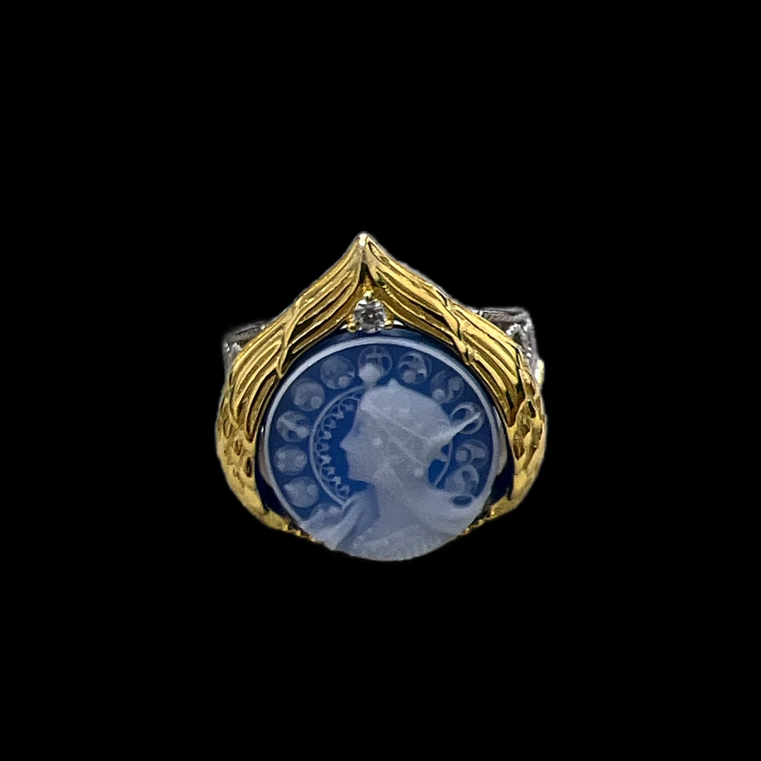 925银戒指 V844银复古戒指大方、