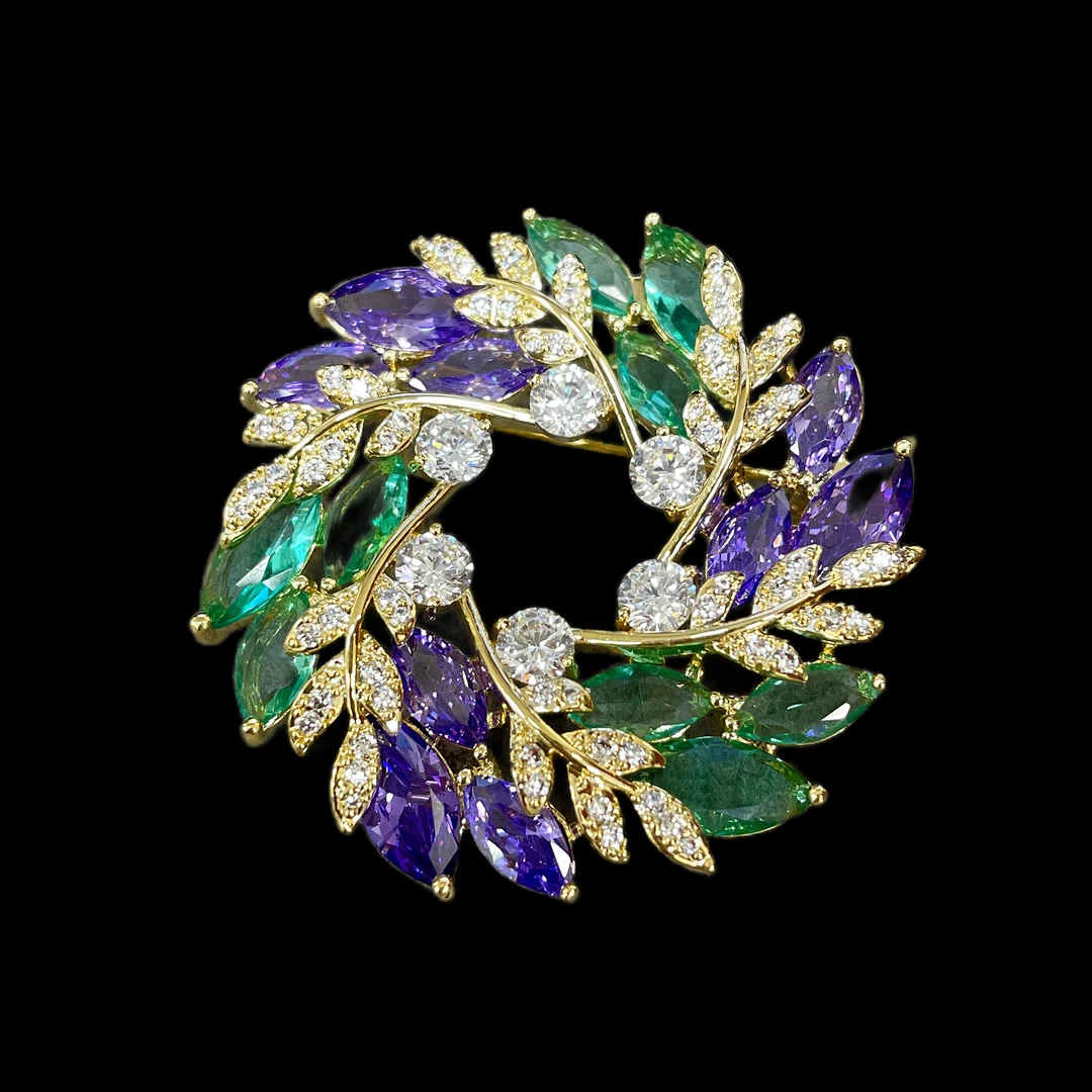 铜合金胸针 200875简约优雅精致胸针孤品！