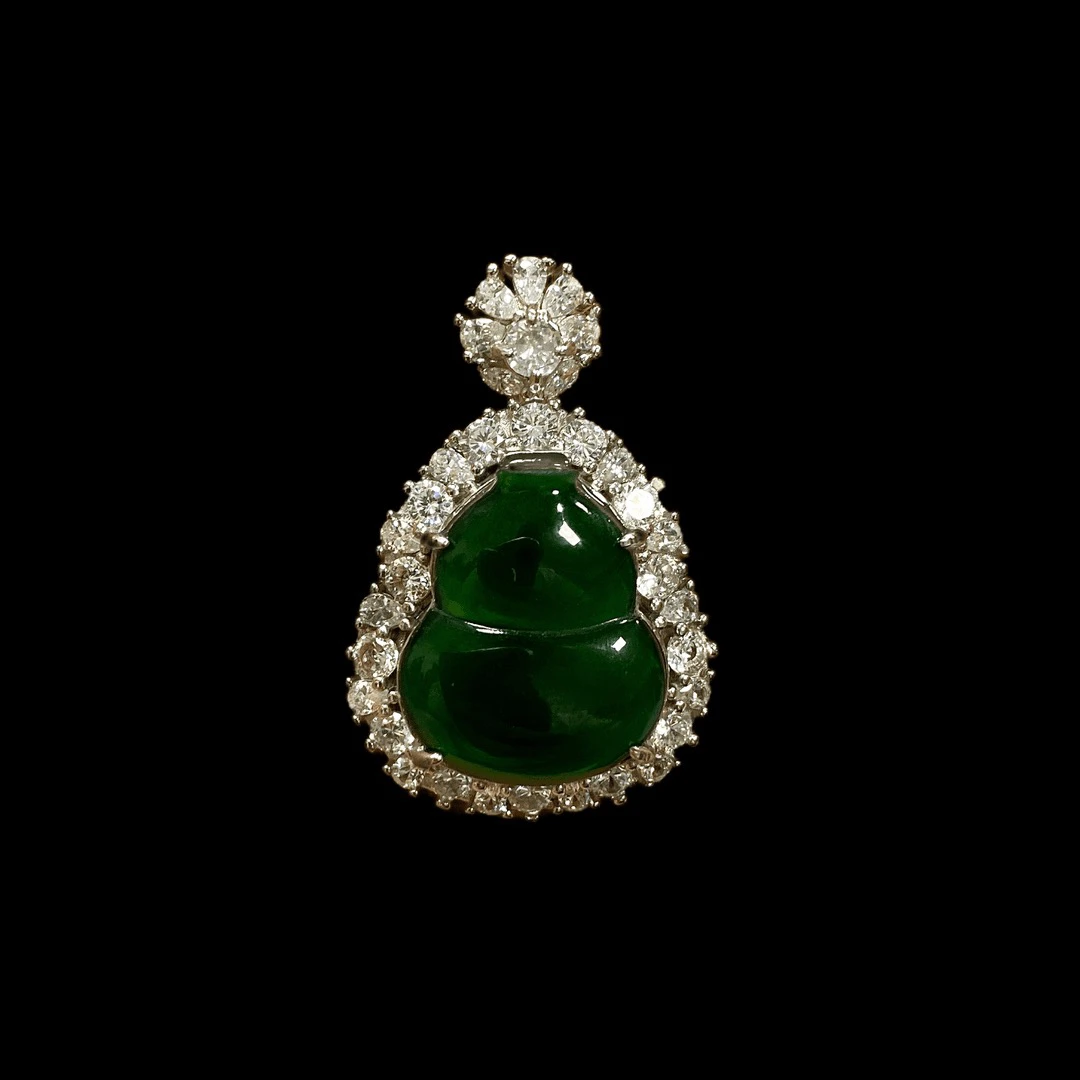 F0180翡翠孤品吊坠，孤品