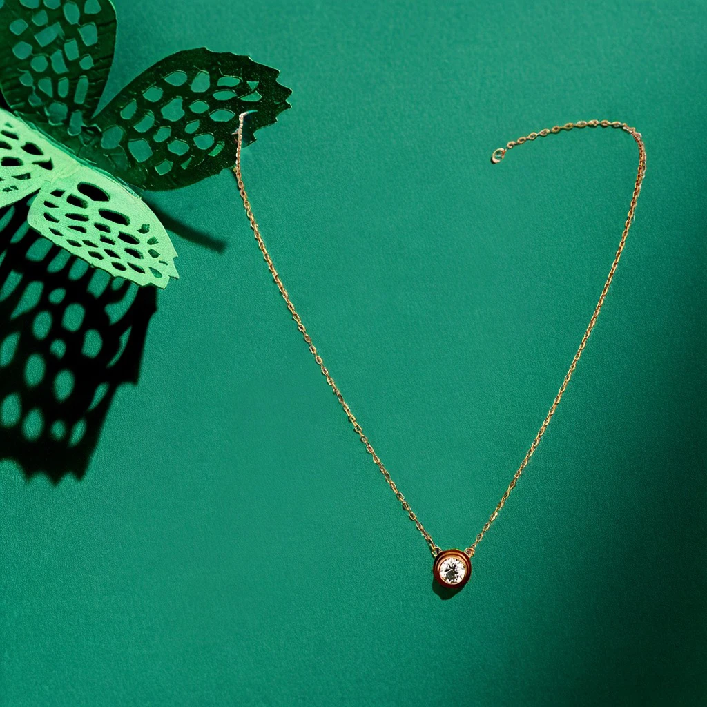 坠链均925银 00307简约时尚项链孤品