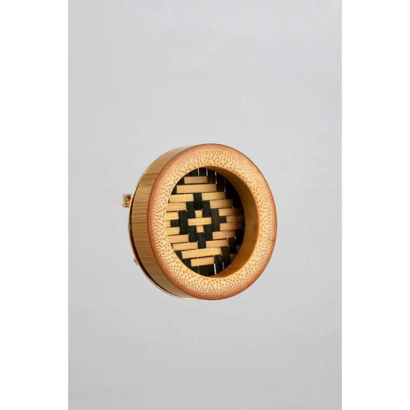 创意竹编胸花 diy装饰