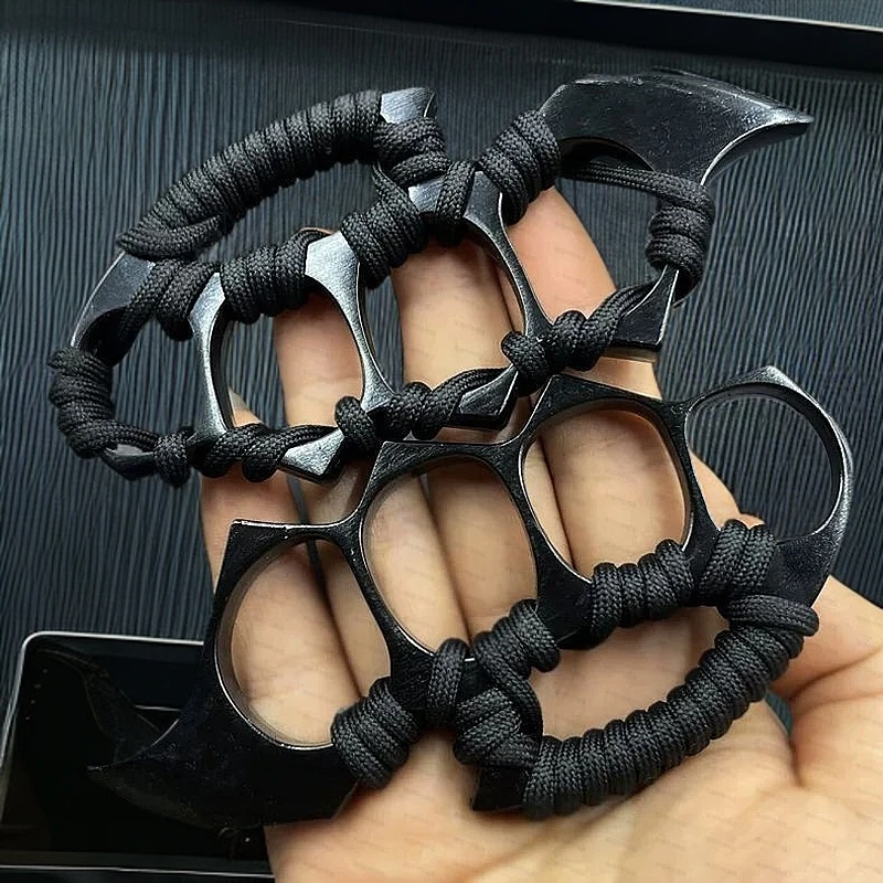 铁拳防身突围指虎户外环防卫车载钛金属拳套武器拳扣四指手扣