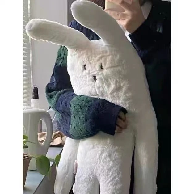 大白兔子睡眠安抚抱枕毛绒公仔玩具超可爱抱枕治愈系生日礼物玩偶
