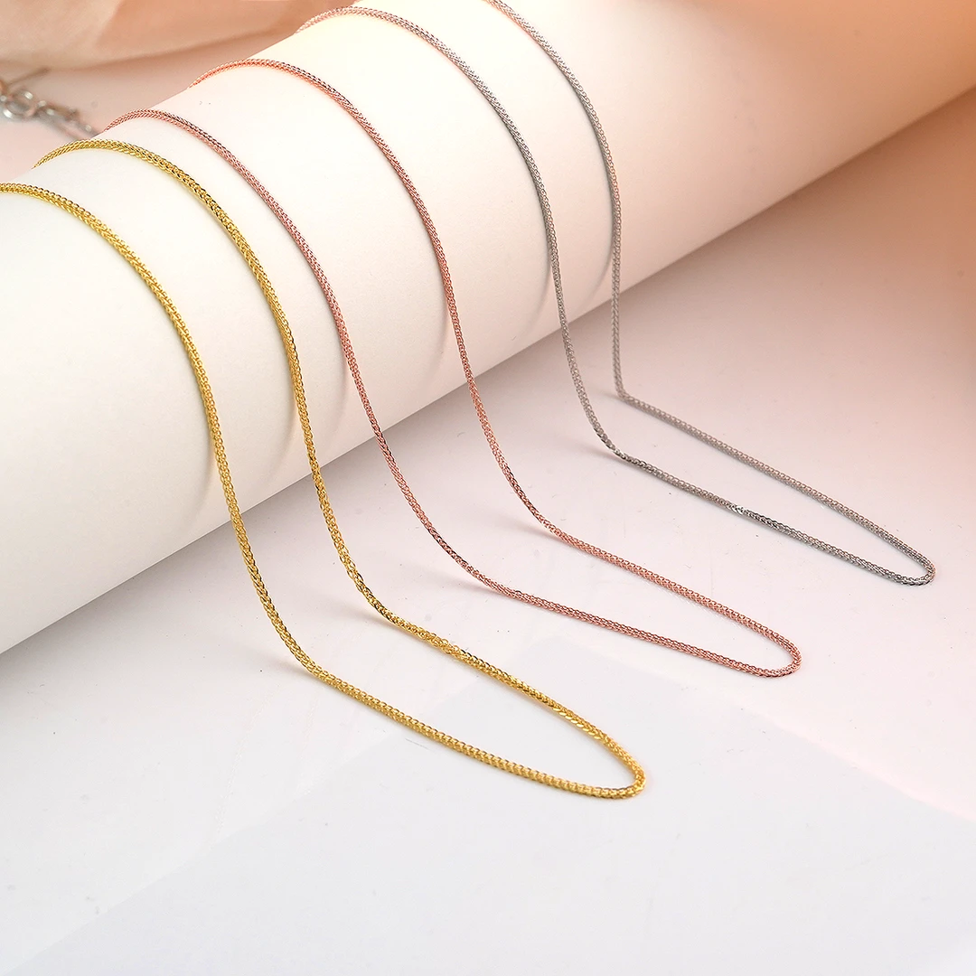 925银银制品 针式肖邦链万能链素链时尚百搭款-DYL01