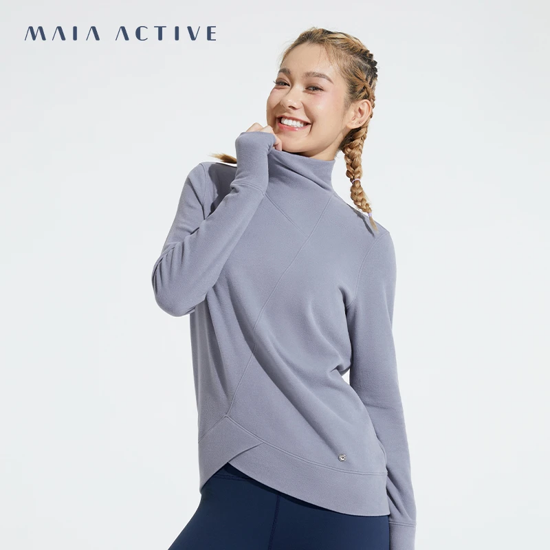MAIAACTIVE 温暖修身高领秋冬保暖运动卫衣 202SW036