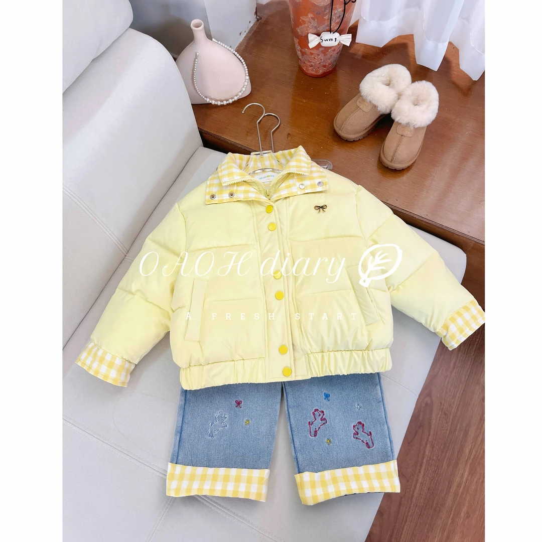 OAOH秋冬季卡通女中大童时尚休闲棉服洋气夹棉外套棉服W1C8651