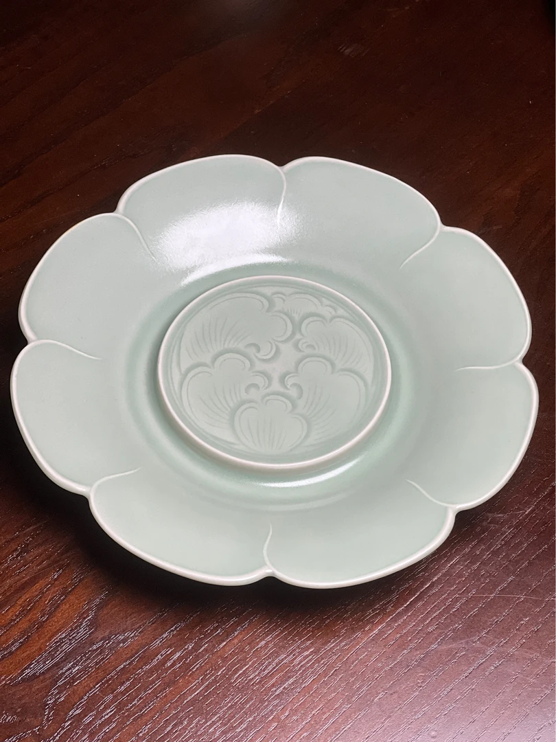 龙泉 青瓷 省大师王利军 春山暖翠 芙蓉壶承 精品茶具