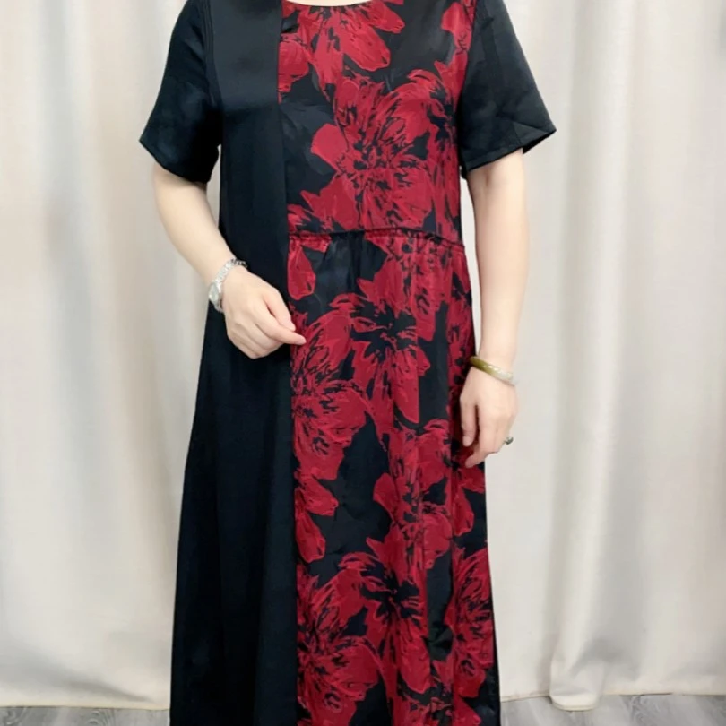 清仓唐姐优选妈妈装显瘦气质优雅有型连衣裙