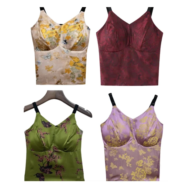 国风（双面双穿）宋锦提花新款百搭时尚美背背心