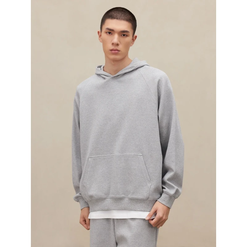 CHINISM AW23 CH纯色连帽卫衣男美式宽松简约高级感长袖帽衫2013