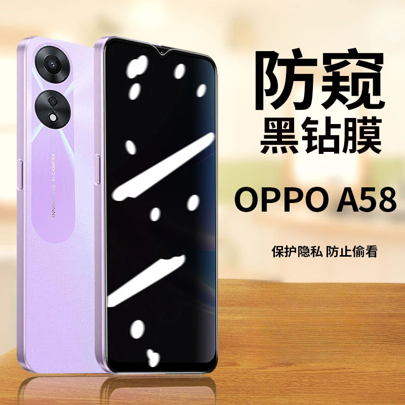 OPPOA58防窥膜PHJ110光防偷窥钢化膜全屏覆盖oppoa58手机保护贴膜