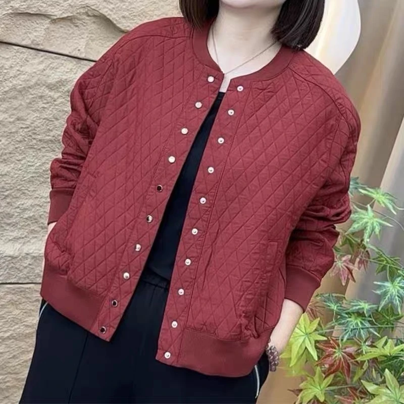 《专柜品质》春秋时尚洋气休闲减龄遮肉减龄纯色宽松女士上衣外套