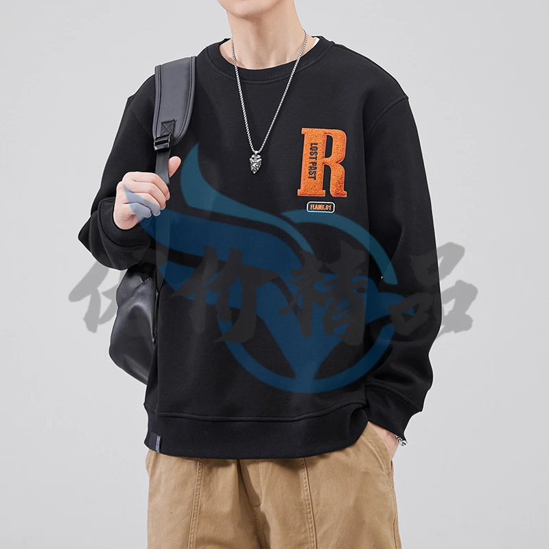 休闲卫衣男秋冬款潮牌男款衣服大码加绒2024新款男士上衣长袖圆领