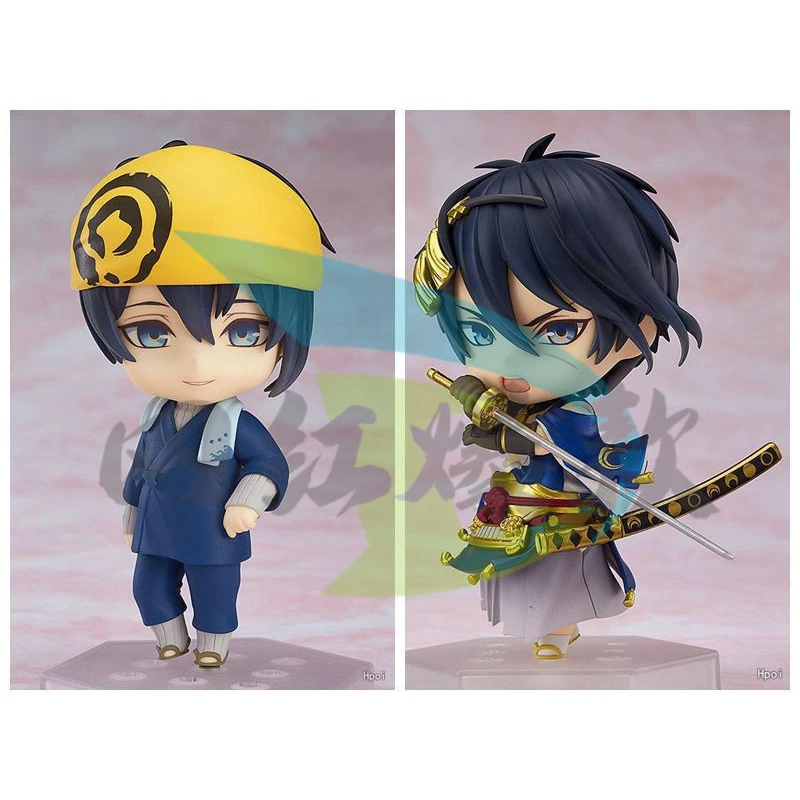 刀剑Q版粘土乱舞真剑必杀三日月宗近VS内番套装公仔