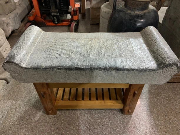 精品 关中黑青石茶桌