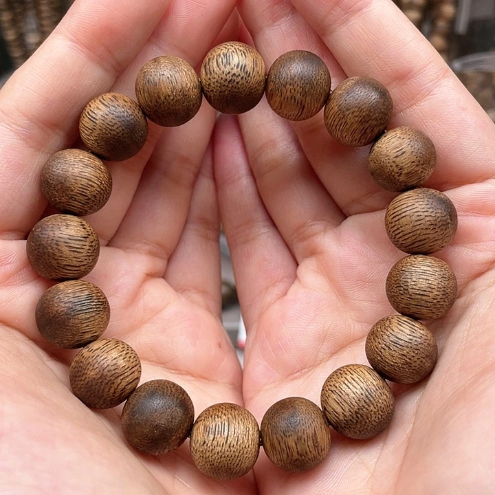 沉香手串海南绿奇沉香1.3单圈