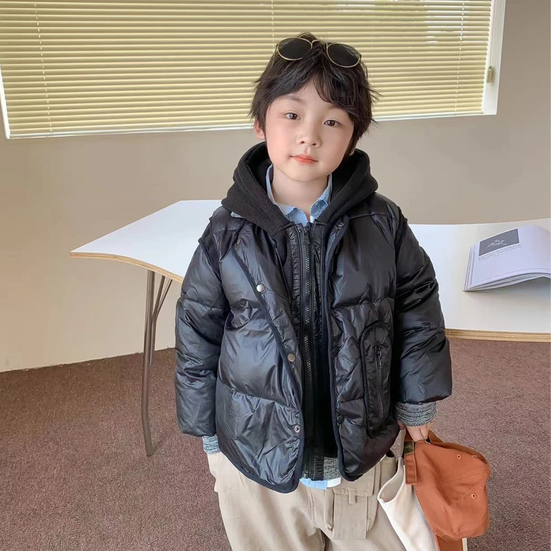 [两件套]儿童羽绒服小童白鸭绒套装男女宝宝加厚冬装外套保暖潮