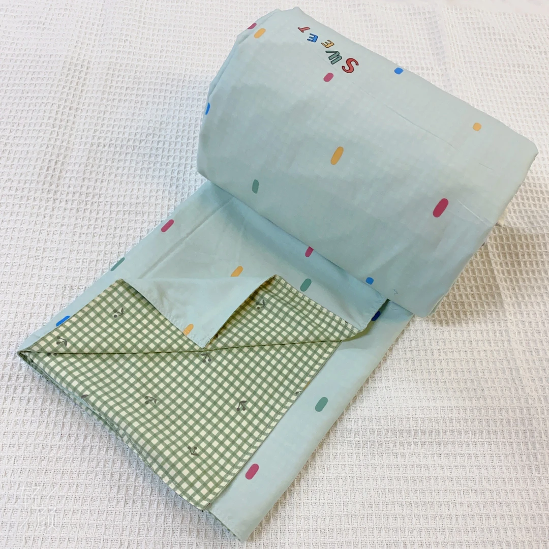 【云朵熊−绿】单人被套1.5×2.1米舒适亲肤超柔软透气保暖秋冬