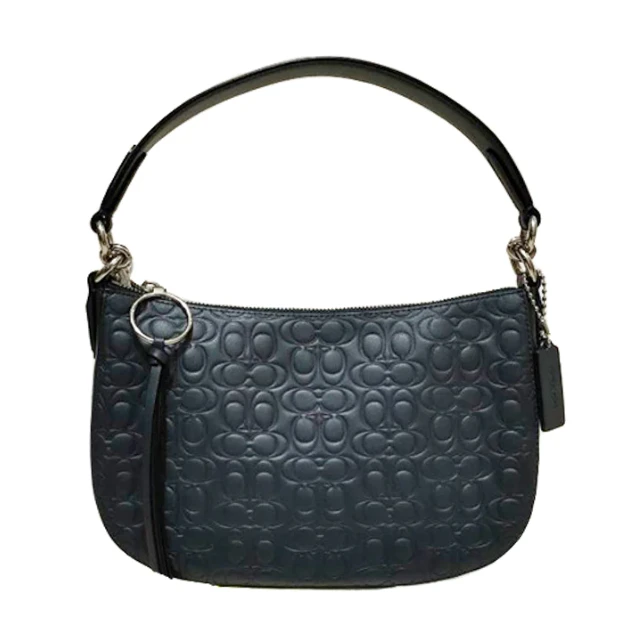 【清仓】COACH/蔻驰 微瑕海军蓝色SUTTON压纹单肩包40376(28x19x7)