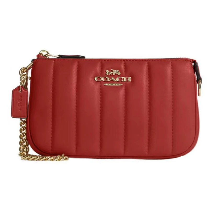 COACH/蔻驰 絎缝红色NOLITA 19号手拿包【清仓】60600（19x11x5cm）