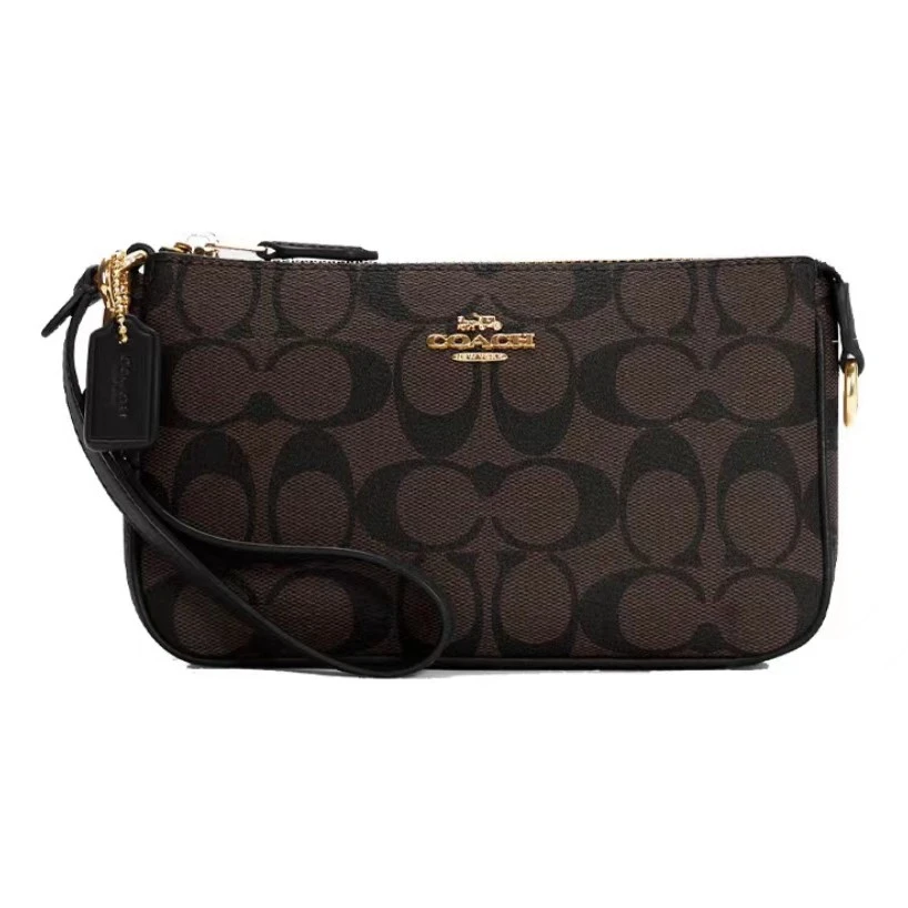 COACH/蔻驰 深咖拼黑NOLITA 19号腋下包【清仓】90920（19x11.5x5）