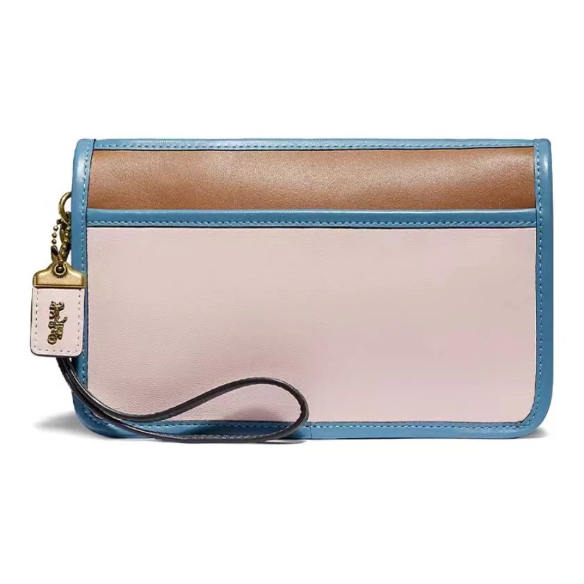 COACH 蔲驰 Wristlet21 拼色手拿包【清仓】44653（20.5x12.5x4cm）