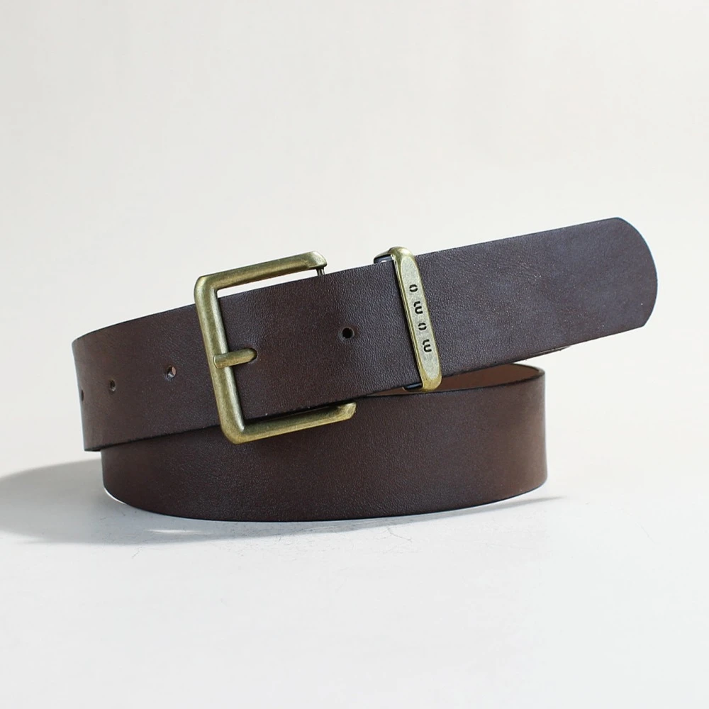 复古咖色腰带女2025新款配饰装饰配裙子牛仔裤西装大衣女款皮带