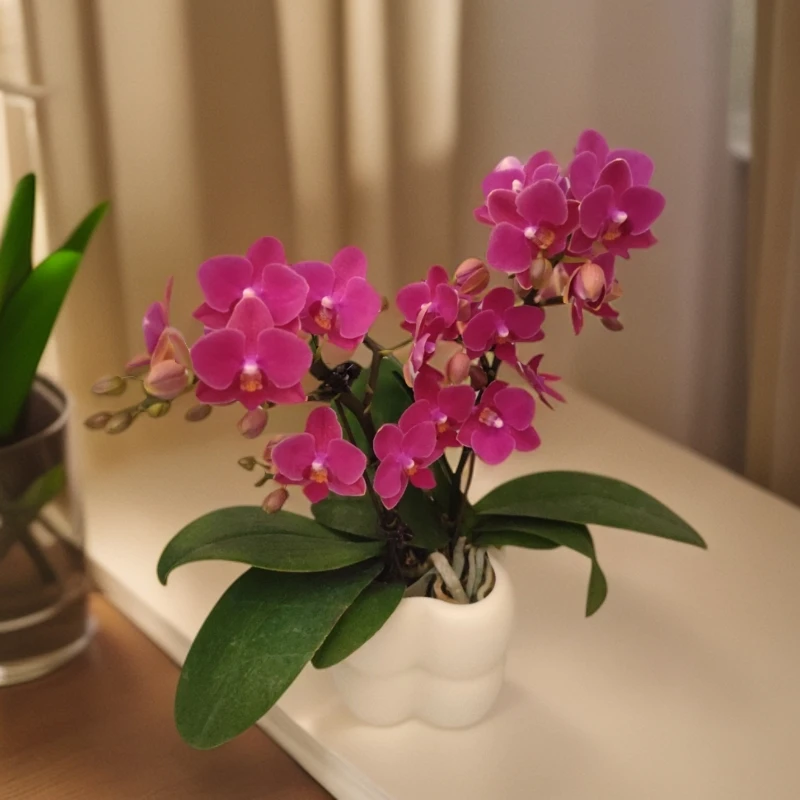 鲜花【小红龙】蝴蝶兰室内种植观赏送礼带花发货