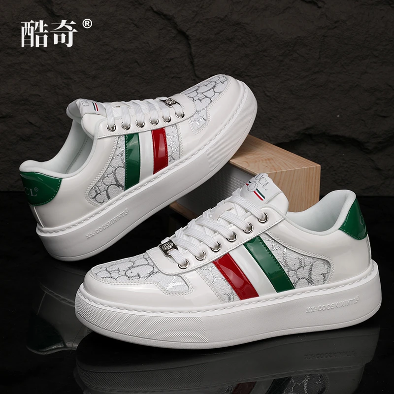 GUCL【专柜品质】酷奇时尚休闲板鞋设计师款轻奢百搭情侣款小白鞋