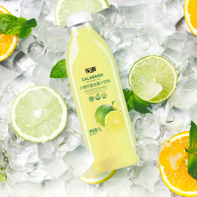 乐源 小青柠汁复合果汁饮料 0脂橙汁  双柚汁 西柚茶1L*1大瓶装